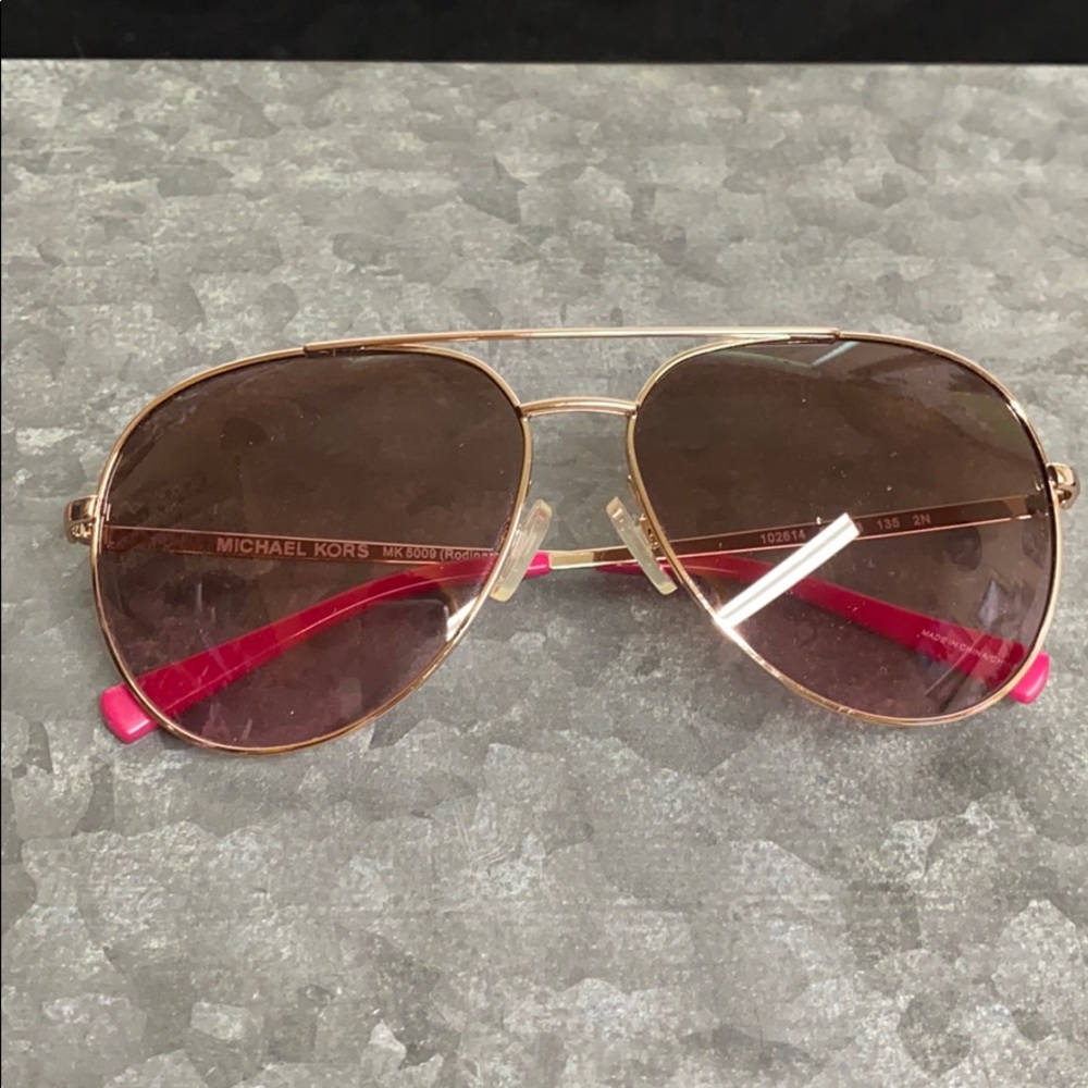 Pink Never worn Michael kors sunglasses